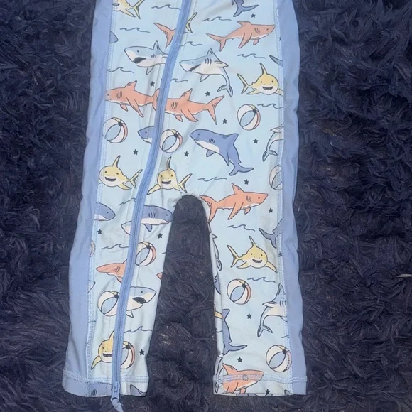 Kids Shark Print One Piece Caden lane 6-12 months - Picture 5 of 5